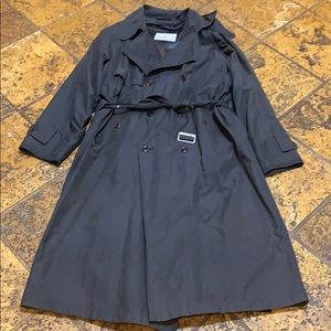 LondonFog wool lined zip out trench coat